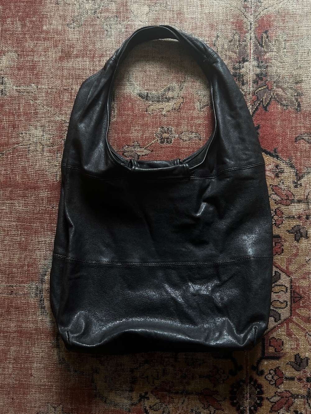 Paloma Wool Black Leather Riba Bag